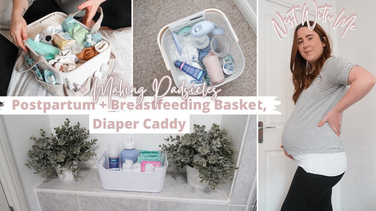 NEST WITH ME  POSTPARTUM BASKET, BREASFEEDING BASKET, DIAPER