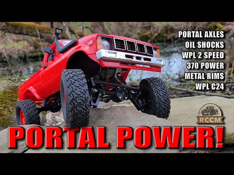 Portal Power Axles in Action for 1/16 scale WPL RC Crawlers!!