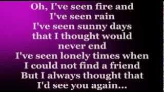 Fire And Rain (Lyrics) - JAMES TAYLOR