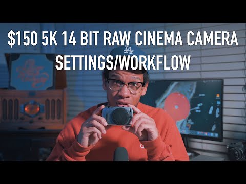 $150 5K 14 BIT RAW CINEMA CAMERA SETTINGS & WORKFLOW  | CANON EOS M 5K FRTP | MAGIC LANTERN MLV APP