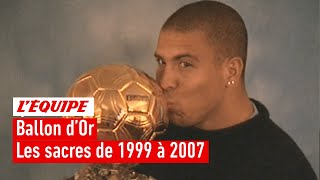 Ballon d'Or - R9, Rivaldo, Nedved, Kaka : les sacres de 1999 à 2007