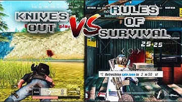 Rules of Survival vs Knives Out - PUBG Mobile Battle Royale Games (iOS/Android)