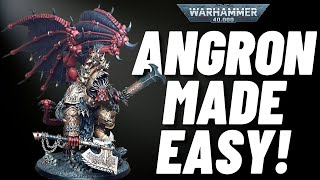 How to Paint Angron for Warhammer 40k World Eaters -15 paints! Suitable for Beginners-No Airbrush!