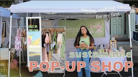 how I pulled off my first POP-UP SHOP for my small business // Ep. 1