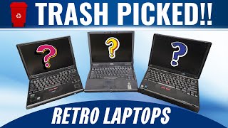 Trash Picked RETRO Laptops  Lucky Finds or Complete Junk??