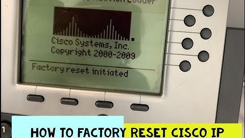 How to factory reset Cisco IP Phone 7960