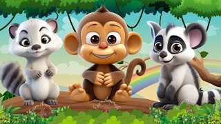 Cute Baby Monkeys - Otter, Stoat, Wolverine, Serval, Puffin - ANIMAL (BGM)