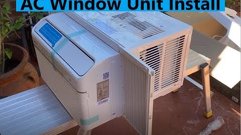 Window AC Unit Install - Midea 12,000 BTU (MAW12HV1CWT)