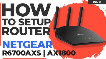 ✅ How to Setup NETGEAR R6700AXS | NETGEAR Nighthawk 4-Stream AX1800 WiFi 6 Router