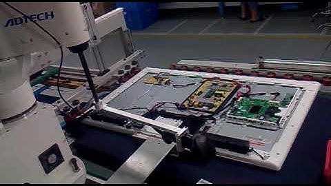 SCARA robot 600P barcode scanning (Skyworth)