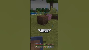 💧🌍 Minecraft Mud Block Creation w Water Bottle 🆕🎮