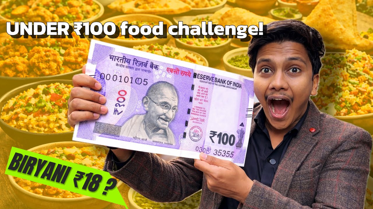 ₹100 Ka Budget, Kolkata Ka Street Food & ₹18 Ki Biryani – Khatarnak Combo! || 
