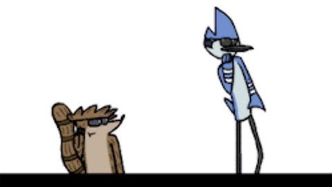 Regular Show Mordecai and Rigby FlipaClip animation