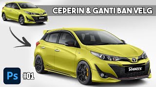 Tutorial Digimod Photoshop | Menceperkan & Ganti Ban Velg Mobil screenshot 3