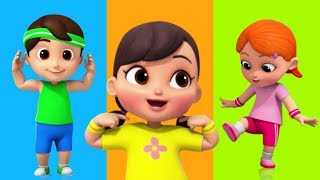 Head Shoulders Knees and Toes | Exercise Song For Kids | Nursery Rhymes and Kids Songs