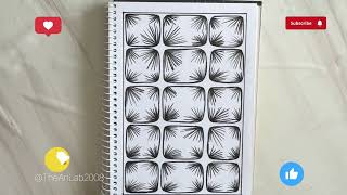 🎨 Easy Zentangle Art | Relaxing Abstract Patterns 🌀