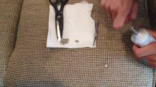 How to Patch a Hole in Woven Fabric  Easy Fabric Repair