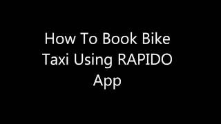 Rapido Bike Taxi - How to use customer app.. screenshot 3