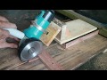 Homemade Sliding Miter Saw With Angle Grinder (Membuat Gergaji Dorong dengan Mesin Gerinda)