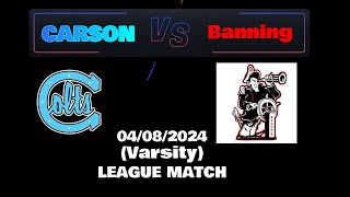 2024 Carson High Boy’s Volleyball (Varsity): League Match (Carson vs Banning)