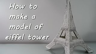 How to make a model of eiffel tower using cardboard | Mr. Thinker