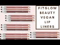 REVIEW & SWATCHES: FITGLOW BEAUTY VEGAN LIP LINERS | Integrity Botanicals