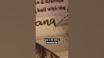 Beginner Woodburning lettering tips  #shorts #pyrography