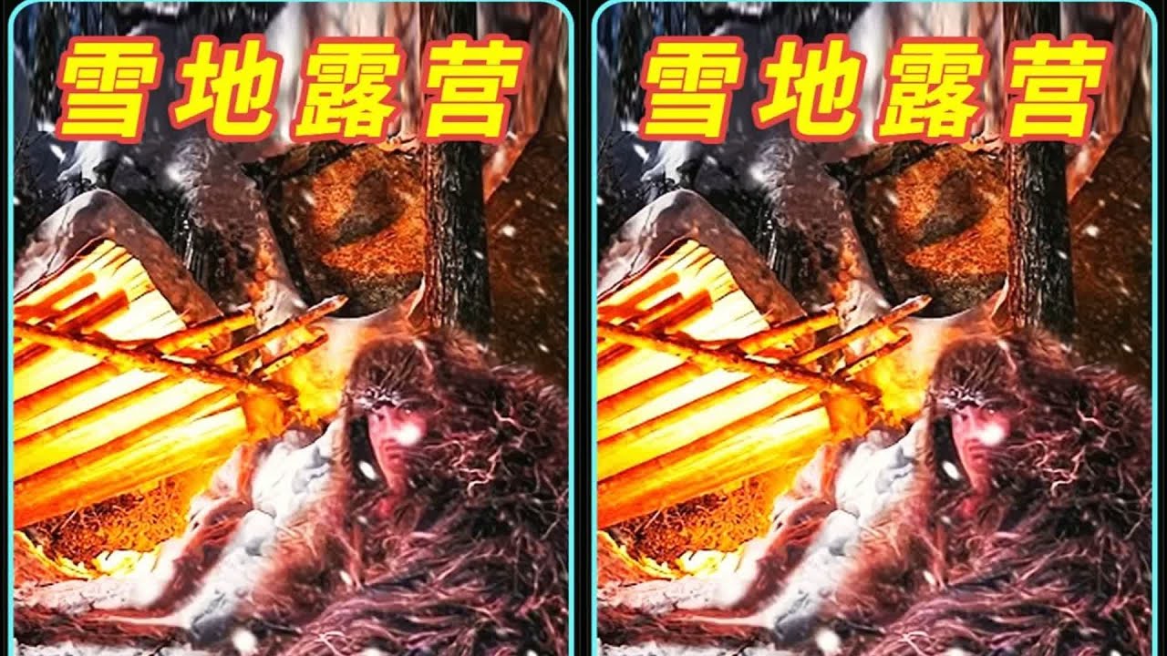 如何在荒野里搭建堅固的庇護所？用樹皮做出令人驚訝的雪地露營秘技！ #荒野生存 #野外露营 #雪地露营 #建造庇护所 #解压助眠