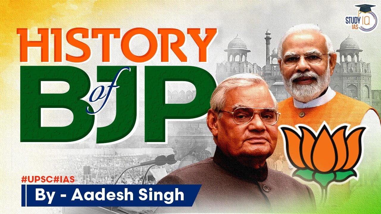 Evolution of BJP From Jansangh to  Largest Political Party  Post Independence History  UPSC GS