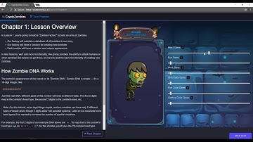 Learn to code Etheruem Smart Contracts - CryptoZombies
