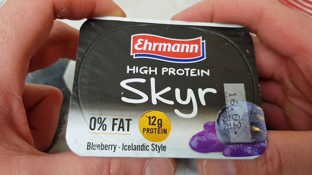 Ehrmann High Protein Skyr Zutaten Nahrwerte Geschmack Youtube