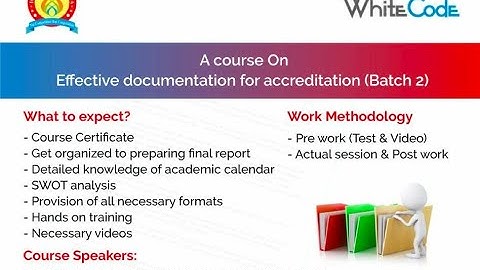 Effective Documentation for NAAC - Valedictory Function