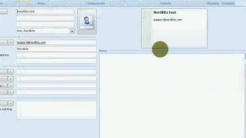 Outlook 2007 - Quickly Add Contacts From Email