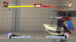 USF4 - Full Punish's Akuma Fancy Corner Combo On Crouched Chun Li