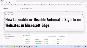How to Enable or Disable Automatic Sign In on Websites in Microsoft Edge