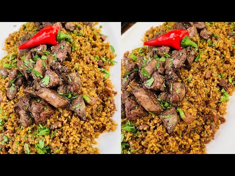 طريقة عمل فريك بالكبد والقوانص العزومة مع الشيف فاطمة أبو حاتي