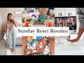 SUNDAY RESET ROUTINE | CLEANING, GROCERIES, FOOD PREPPING, ETC.