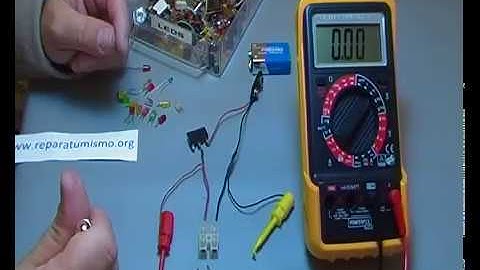 COMO AVERIGUAR EL VOLTAJE DE TRABAJO DE UN LED