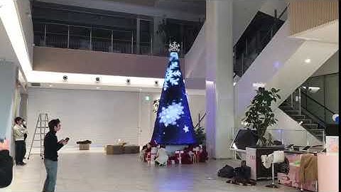 Huasuny Flexible LED Curtain for CHRISTMAS TREE