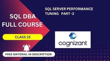 Performance tuning Part-2  SQL SERVER (SQL SERVER  DATABASE FULL COURSE )