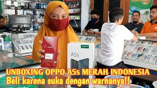 UNBOXING RED OPPO A5s INDONESIA | Bought it because I love the color!!