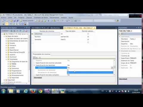 Crar una Base de Datos en SQL Manangment Studio Y Visual Studio 2012