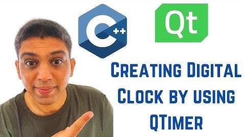 Qt Tutorials For Beginners - Creating Digital Clock by using QDateTime