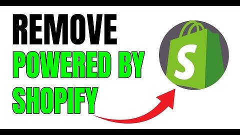 NEW! REMOVE POWERED BY SHOPIFY 2025