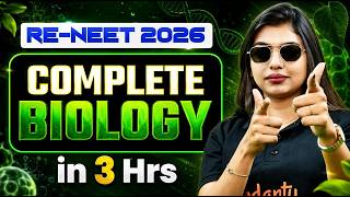 Complete Biology in 3 Hours! ⚡RE-NEET 2026 Full Syllabus One-Shot | Gopika Mam