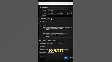 How to Export GIF in After Effects