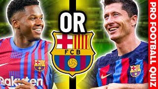 Which BARCA FOOTBALL PLAYER Are You? Football Quiz | Barcelona Quiz screenshot 5