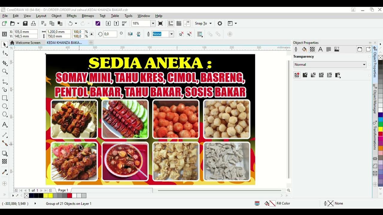 Free Download Desain Spanduk / Banner Kedai Aneka Sosis Bakar CorelDRAW Siap Edit Free Download Desain Spanduk / Banner Kedai Aneka Sosis Bakar CorelDRAW Siap Edit