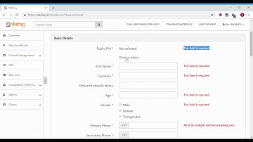 How to enroll a patient in Nikshay