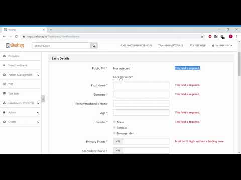 How to enroll a patient in Nikshay